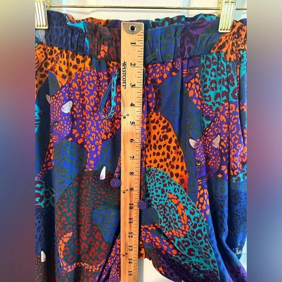 FARM RIO Anthropologie Sami Wildcat Trousers XS Elastic Waist Drawstring Baddie - Picture 13 of 16